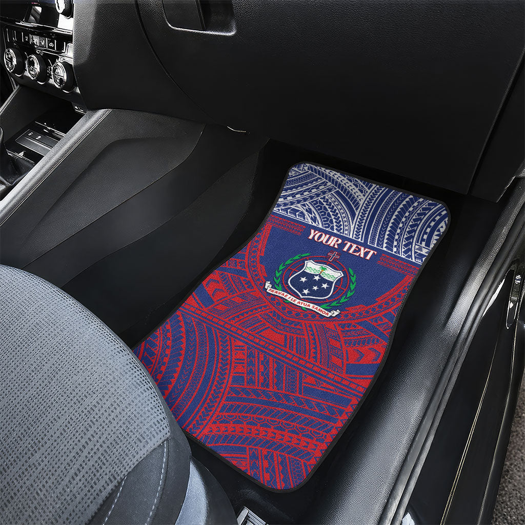 Personalised Samoa Independence Day Car Mats 64th Anniversary Toa O Samoa LT14 - Polynesian Pride