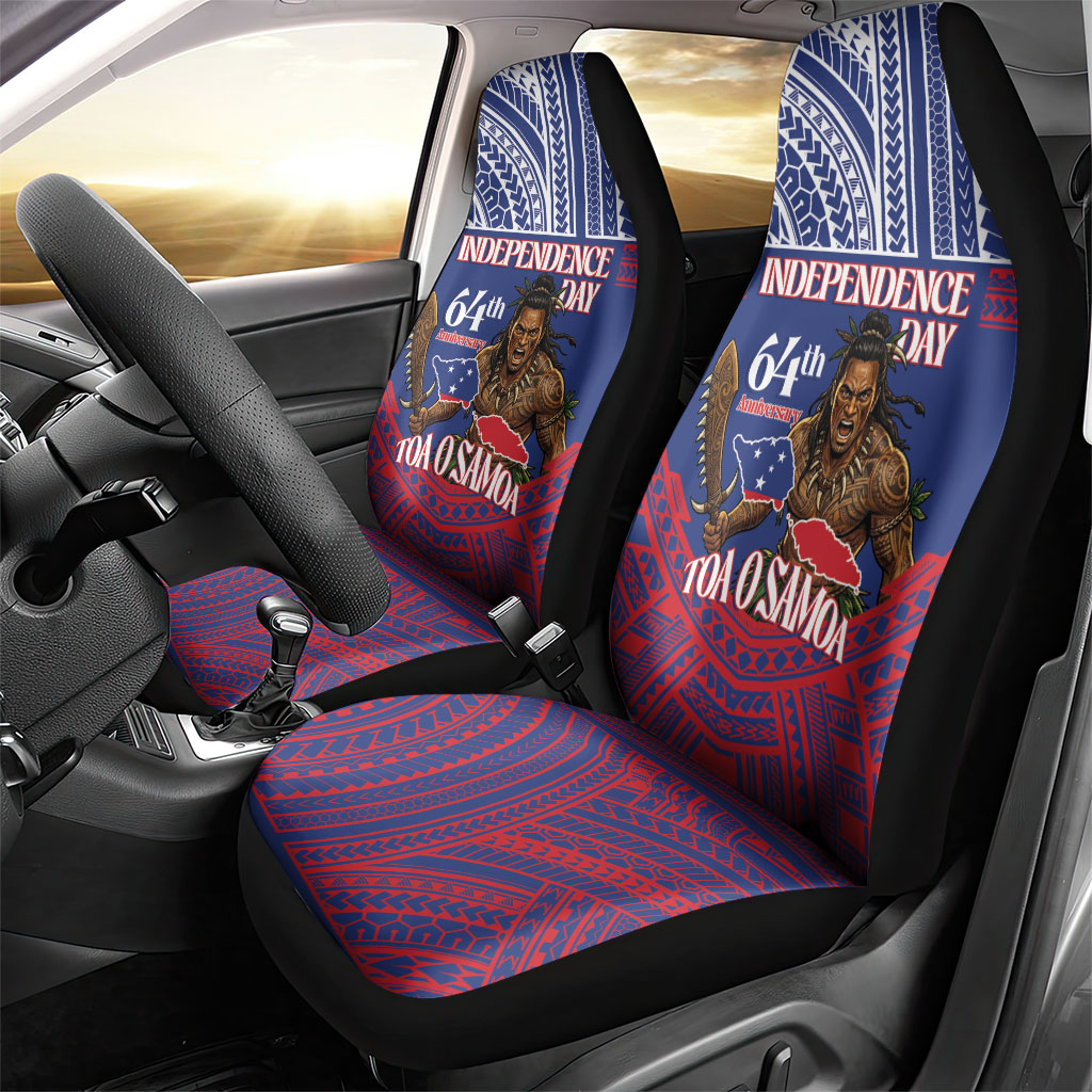 Samoa Independence Day Car Seat Cover 64th Anniversary Toa O Samoa LT14 - Polynesian Pride