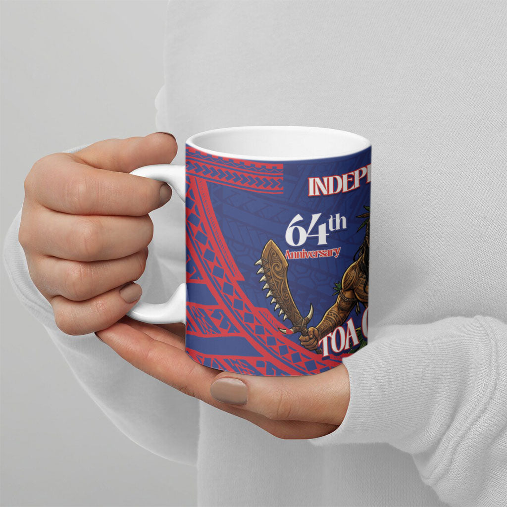 Samoa Independence Day Ceramic Mug 64th Anniversary Toa O Samoa LT14 - Polynesian Pride