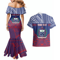 Personalised Samoa Independence Day Couples Matching Mermaid Dress and Hawaiian Shirt 64th Anniversary Toa O Samoa LT14 - Polynesian Pride