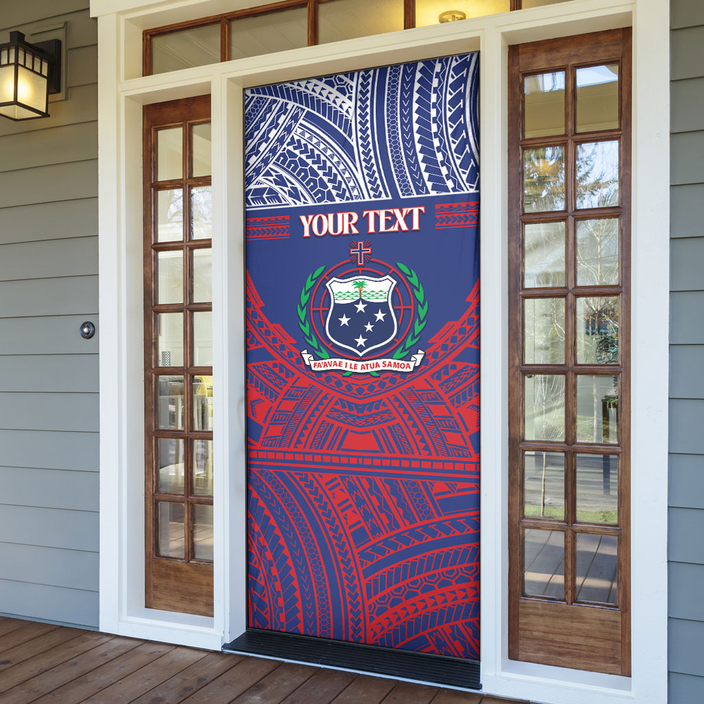 Personalised Samoa Independence Day Door Cover 64th Anniversary Toa O Samoa LT14 - Polynesian Pride