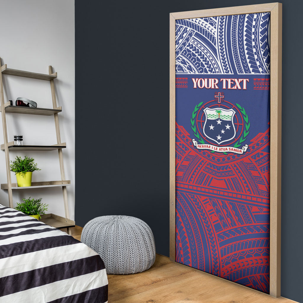 Personalised Samoa Independence Day Door Cover 64th Anniversary Toa O Samoa LT14 - Polynesian Pride