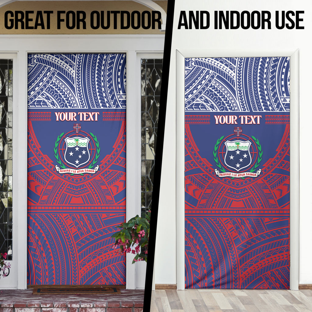 Personalised Samoa Independence Day Door Cover 64th Anniversary Toa O Samoa LT14 - Polynesian Pride
