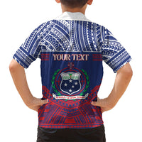 Personalised Samoa Independence Day Family Matching Off Shoulder Maxi Dress and Hawaiian Shirt 64th Anniversary Toa O Samoa LT14 - Polynesian Pride