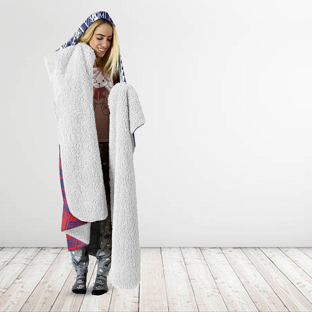 Samoa Independence Day Hooded Blanket 64th Anniversary Toa O Samoa LT14 - Polynesian Pride
