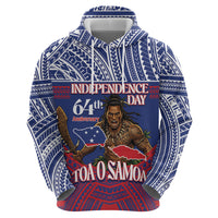 Personalised Samoa Independence Day Hoodie 64th Anniversary Toa O Samoa LT14 - Polynesian Pride