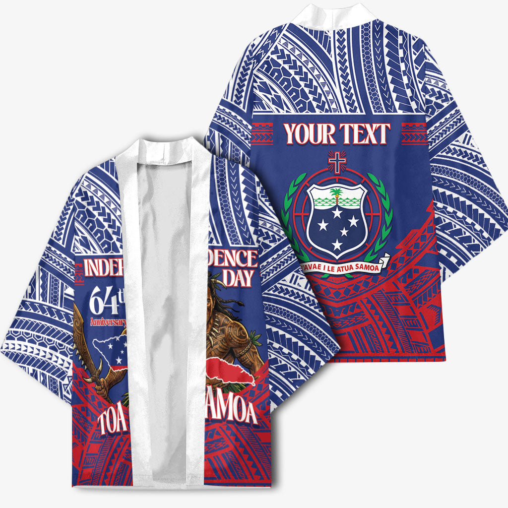 Personalised Samoa Independence Day Kimono 64th Anniversary Toa O Samoa LT14 - Polynesian Pride