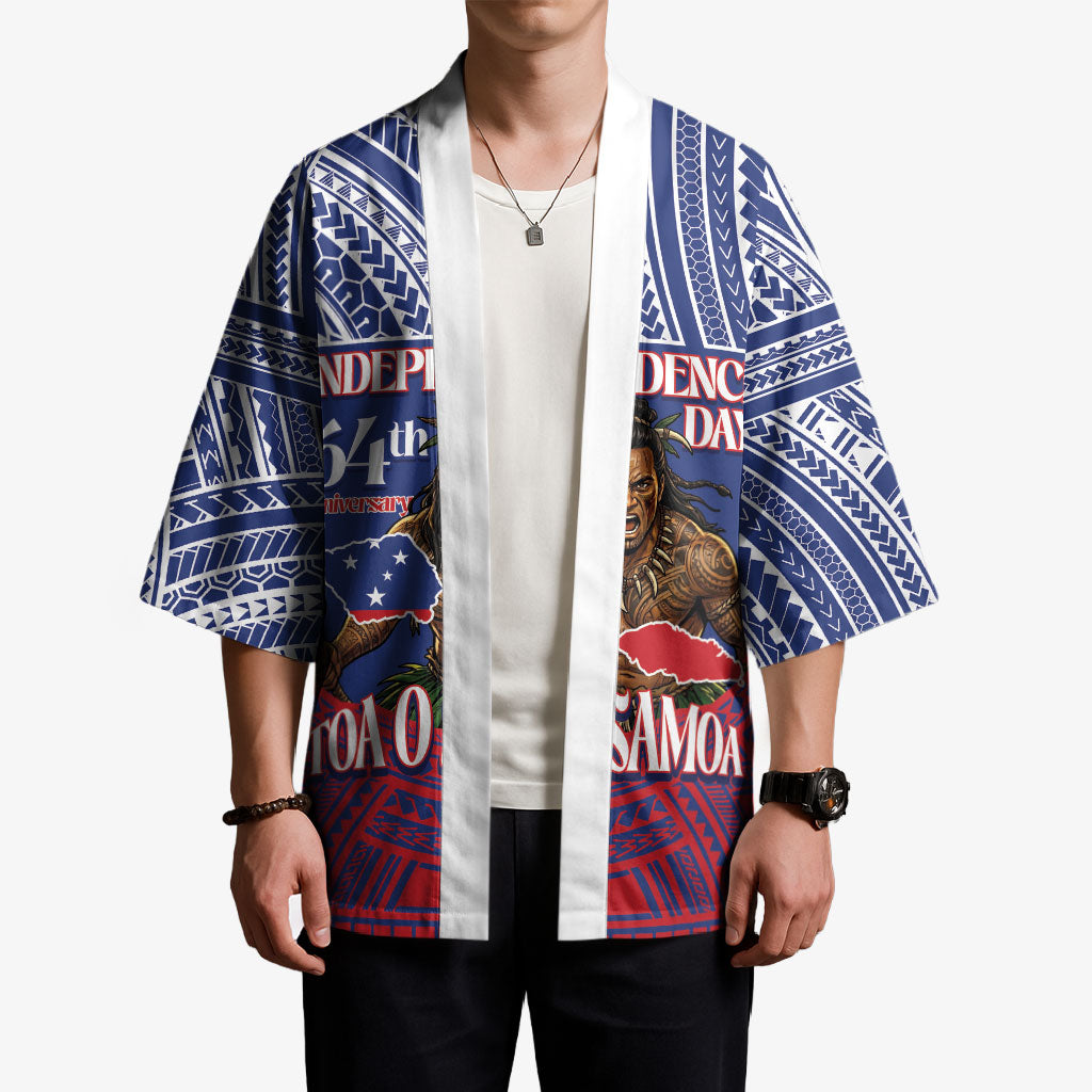 Personalised Samoa Independence Day Kimono 64th Anniversary Toa O Samoa LT14 - Polynesian Pride