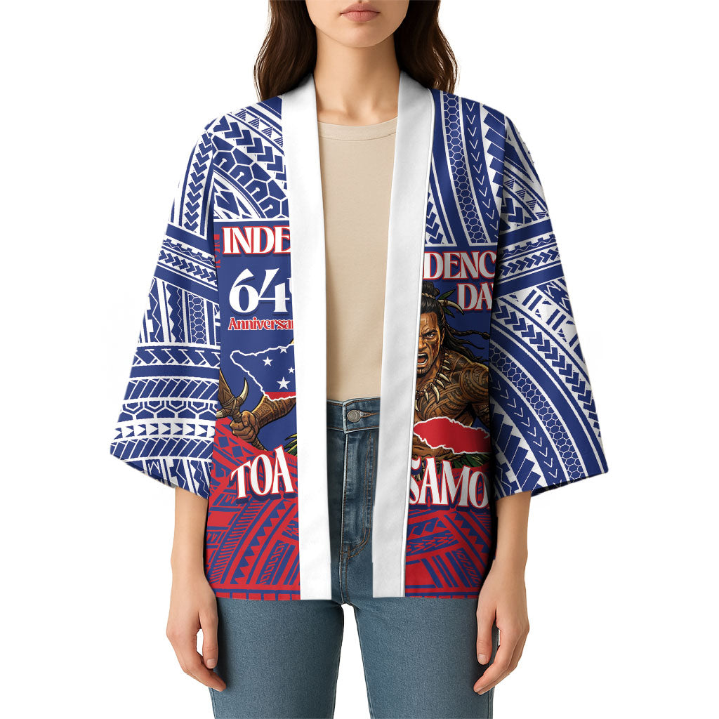 Personalised Samoa Independence Day Kimono 64th Anniversary Toa O Samoa LT14 - Polynesian Pride