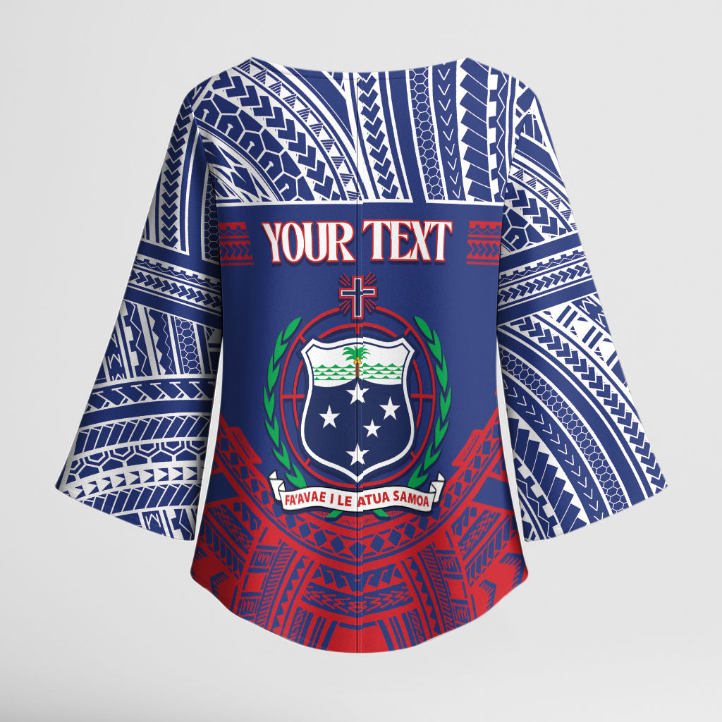 Personalised Samoa Independence Day Kimono Sleeve Blouse 64th Anniversary Toa O Samoa LT14 - Polynesian Pride
