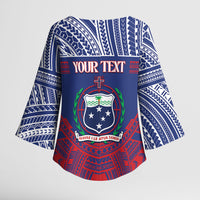 Personalised Samoa Independence Day Kimono Sleeve Blouse 64th Anniversary Toa O Samoa LT14 - Polynesian Pride