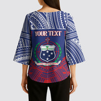 Personalised Samoa Independence Day Kimono Sleeve Blouse 64th Anniversary Toa O Samoa LT14 - Polynesian Pride