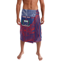 Personalised Samoa Independence Day Lavalava 64th Anniversary Toa O Samoa LT14 Blue - Polynesian Pride