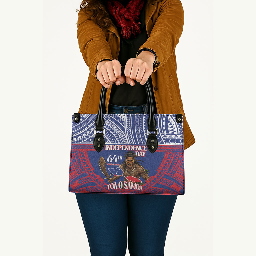 Samoa Independence Day Leather Bag 64th Anniversary Toa O Samoa LT14 - Polynesian Pride