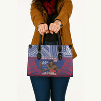 Samoa Independence Day Leather Bag 64th Anniversary Toa O Samoa LT14 - Polynesian Pride