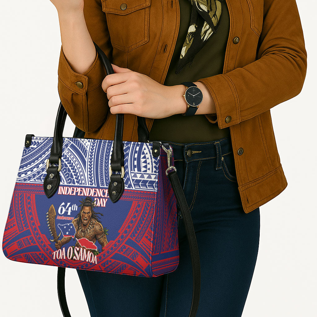 Samoa Independence Day Leather Bag 64th Anniversary Toa O Samoa LT14 - Polynesian Pride