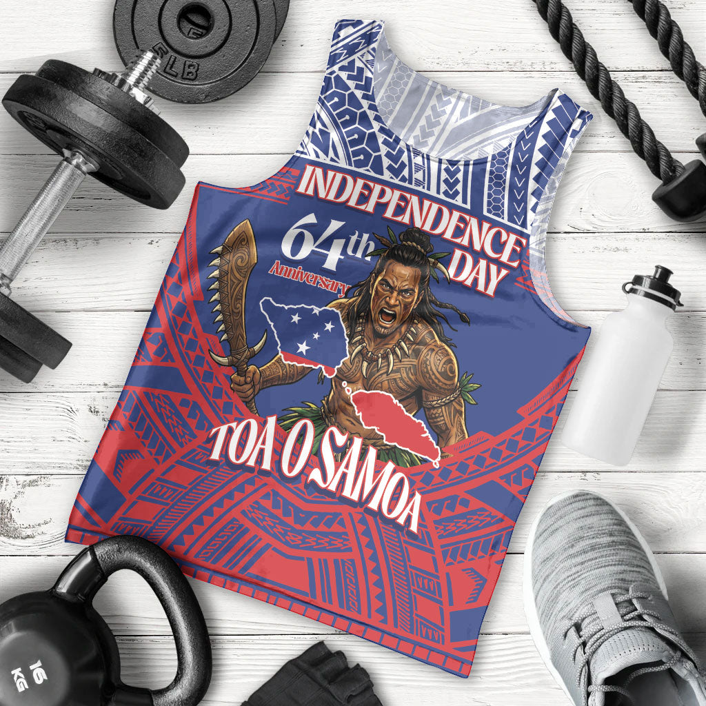 Personalised Samoa Independence Day Men Tank Top 64th Anniversary Toa O Samoa LT14 - Polynesian Pride