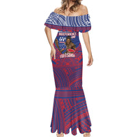 Personalised Samoa Independence Day Mermaid Dress 64th Anniversary Toa O Samoa LT14 - Polynesian Pride