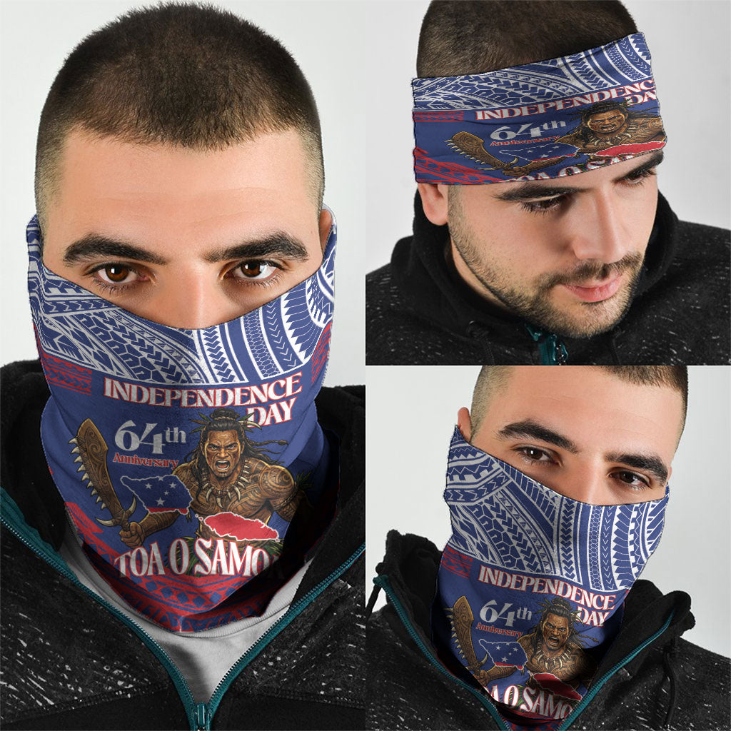 Samoa Independence Day Neck Gaiter 64th Anniversary Toa O Samoa LT14 - Polynesian Pride