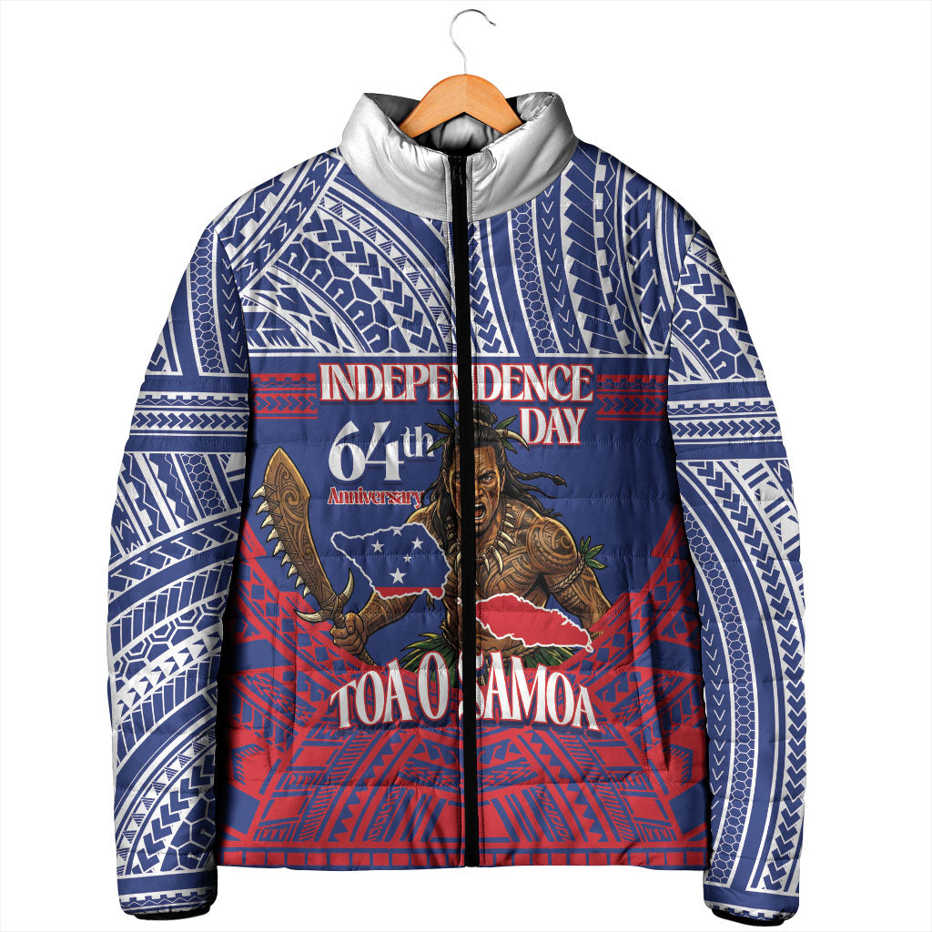 Personalised Samoa Independence Day Padded Jacket 64th Anniversary Toa O Samoa LT14 - Polynesian Pride