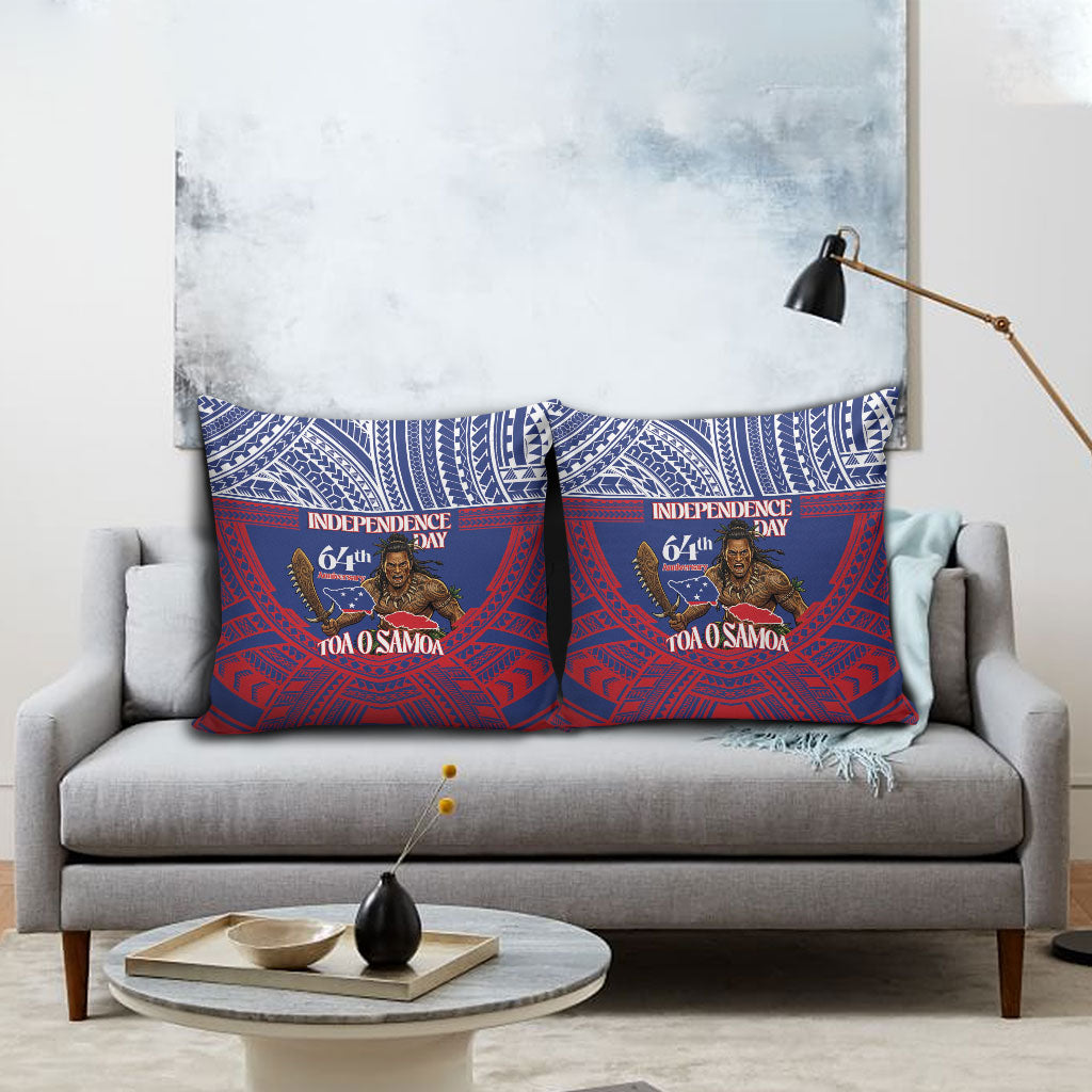 Samoa Independence Day Pillow Cover 64th Anniversary Toa O Samoa LT14 - Polynesian Pride