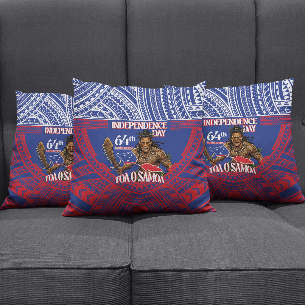 Samoa Independence Day Pillow Cover 64th Anniversary Toa O Samoa LT14 - Polynesian Pride