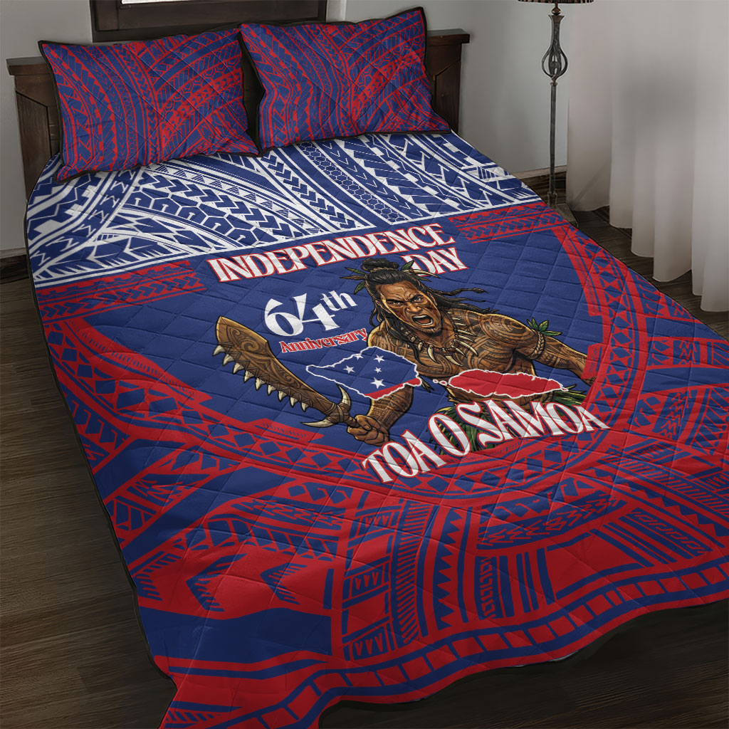 Samoa Independence Day Quilt Bed Set 64th Anniversary Toa O Samoa