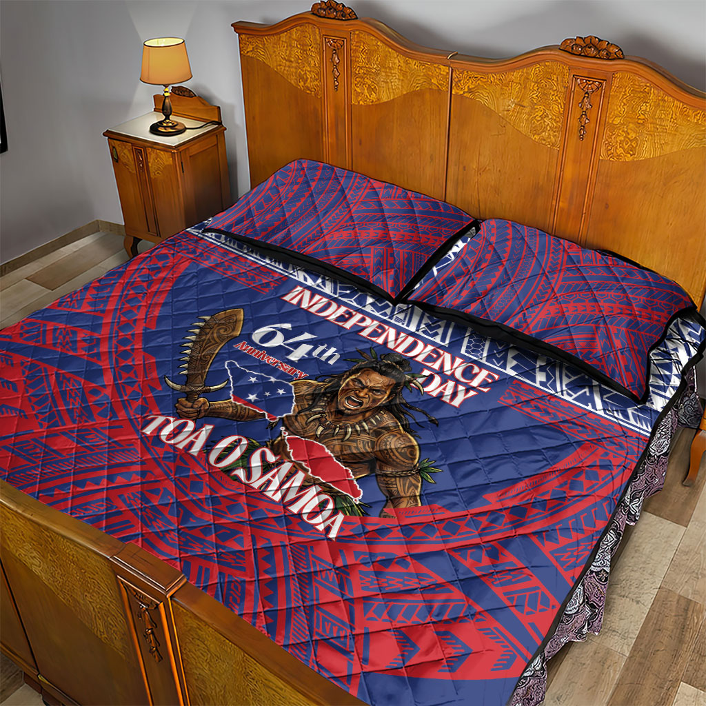 Samoa Independence Day Quilt Bed Set 64th Anniversary Toa O Samoa