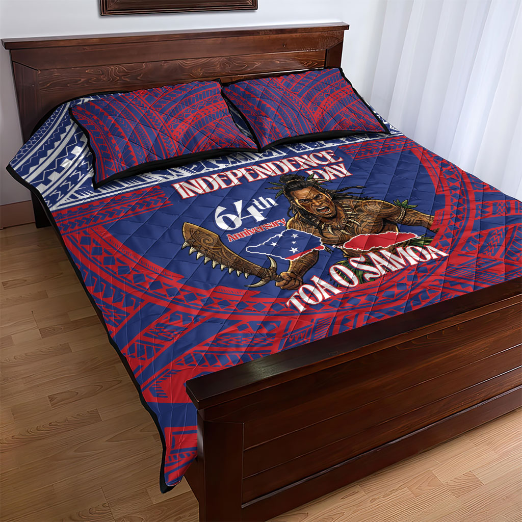 Samoa Independence Day Quilt Bed Set 64th Anniversary Toa O Samoa