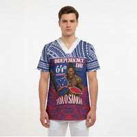 Personalised Samoa Independence Day Scrub Top 64th Anniversary Toa O Samoa LT14 - Polynesian Pride