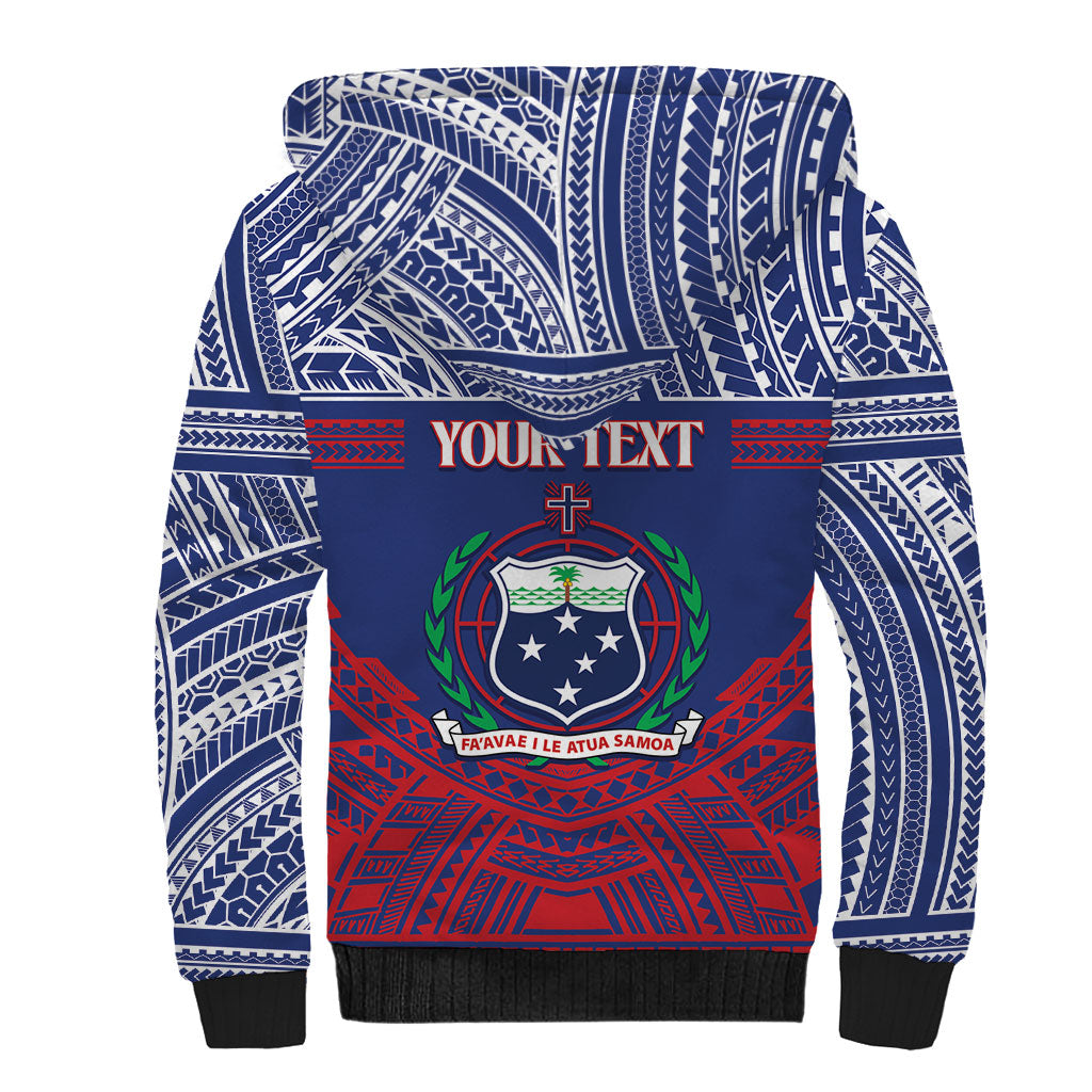 Personalised Samoa Independence Day Sherpa Hoodie 64th Anniversary Toa O Samoa LT14 - Polynesian Pride