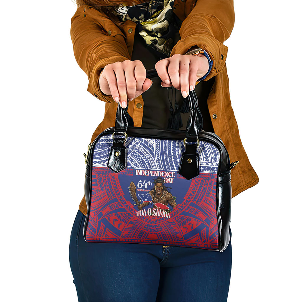 Samoa Independence Day Shoulder Handbag 64th Anniversary Toa O Samoa LT14 One Size Blue - Polynesian Pride