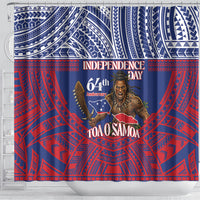 Samoa Independence Day Shower Curtain 64th Anniversary Toa O Samoa LT14 - Polynesian Pride