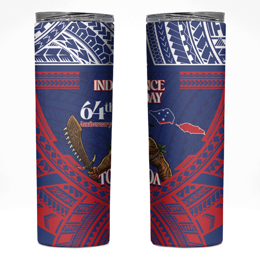 Samoa Independence Day Skinny Tumbler 64th Anniversary Toa O Samoa