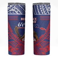 Samoa Independence Day Skinny Tumbler 64th Anniversary Toa O Samoa