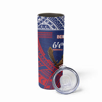 Samoa Independence Day Skinny Tumbler 64th Anniversary Toa O Samoa