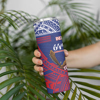 Samoa Independence Day Skinny Tumbler 64th Anniversary Toa O Samoa