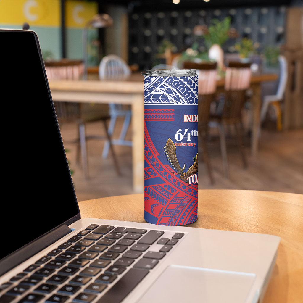 Samoa Independence Day Skinny Tumbler 64th Anniversary Toa O Samoa