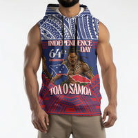 Personalised Samoa Independence Day Sleeveless Hoodie 64th Anniversary Toa O Samoa LT14 - Polynesian Pride