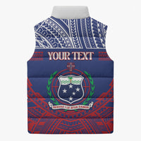 Personalised Samoa Independence Day Sleeveless Puffer Jacket 64th Anniversary Toa O Samoa LT14 - Polynesian Pride