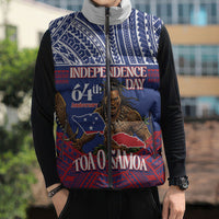 Personalised Samoa Independence Day Sleeveless Puffer Jacket 64th Anniversary Toa O Samoa LT14 - Polynesian Pride