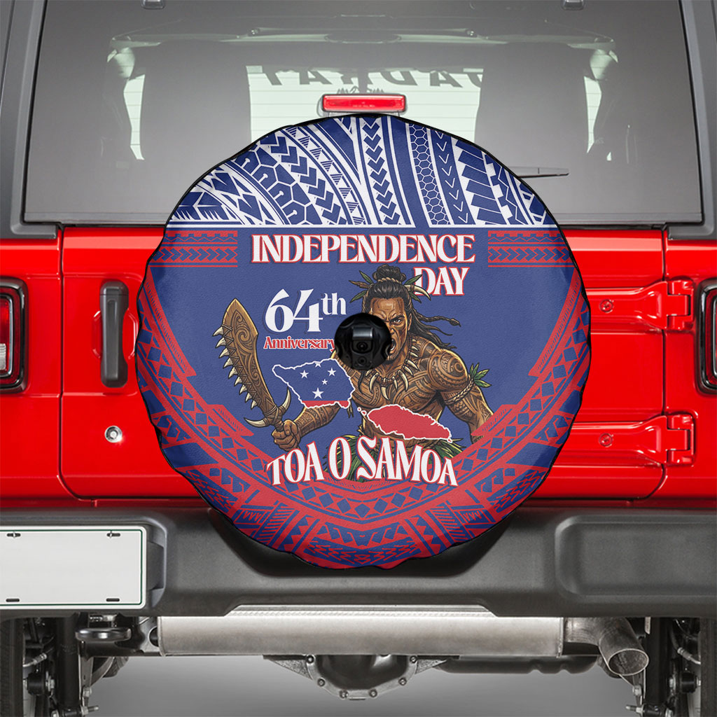 Samoa Independence Day Spare Tire Cover 64th Anniversary Toa O Samoa LT14 - Polynesian Pride