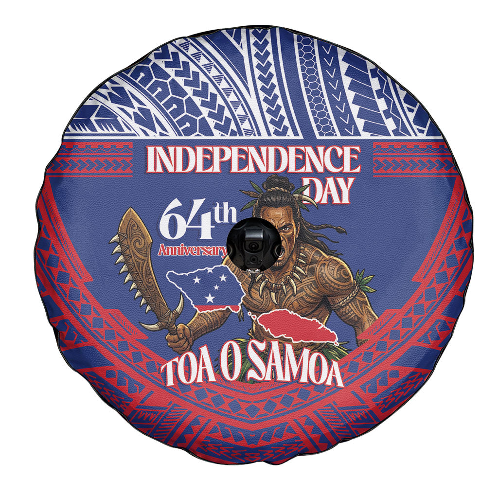 Samoa Independence Day Spare Tire Cover 64th Anniversary Toa O Samoa LT14 - Polynesian Pride
