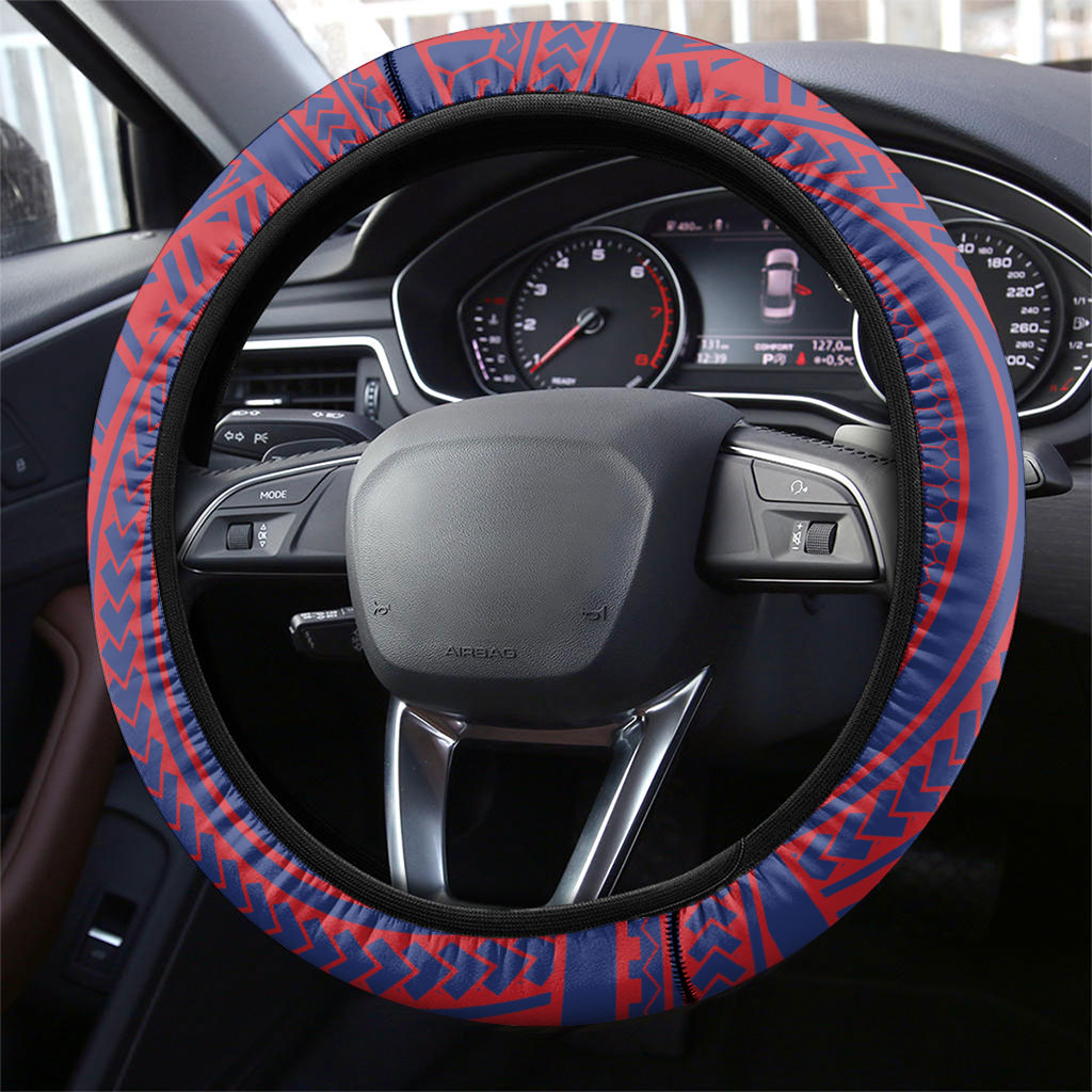 Samoa Independence Day Steering Wheel Cover 64th Anniversary Toa O Samoa LT14 - Polynesian Pride
