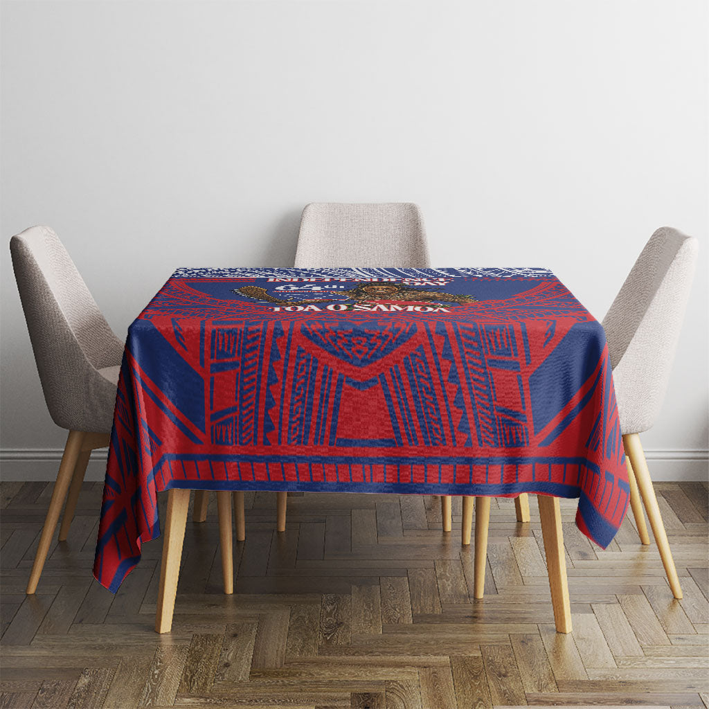 Samoa Independence Day Tablecloth 64th Anniversary Toa O Samoa LT14 - Polynesian Pride