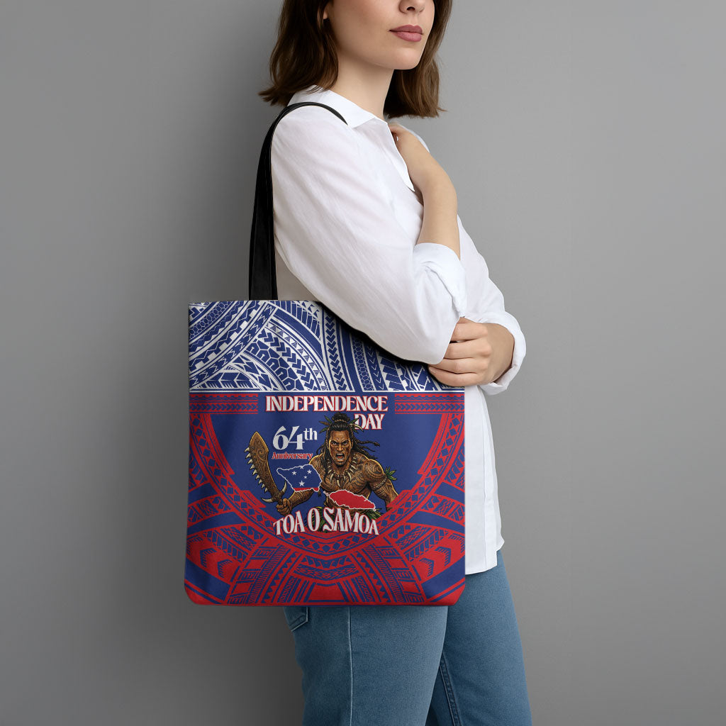 Samoa Independence Day Tote Bag 64th Anniversary Toa O Samoa LT14 - Polynesian Pride