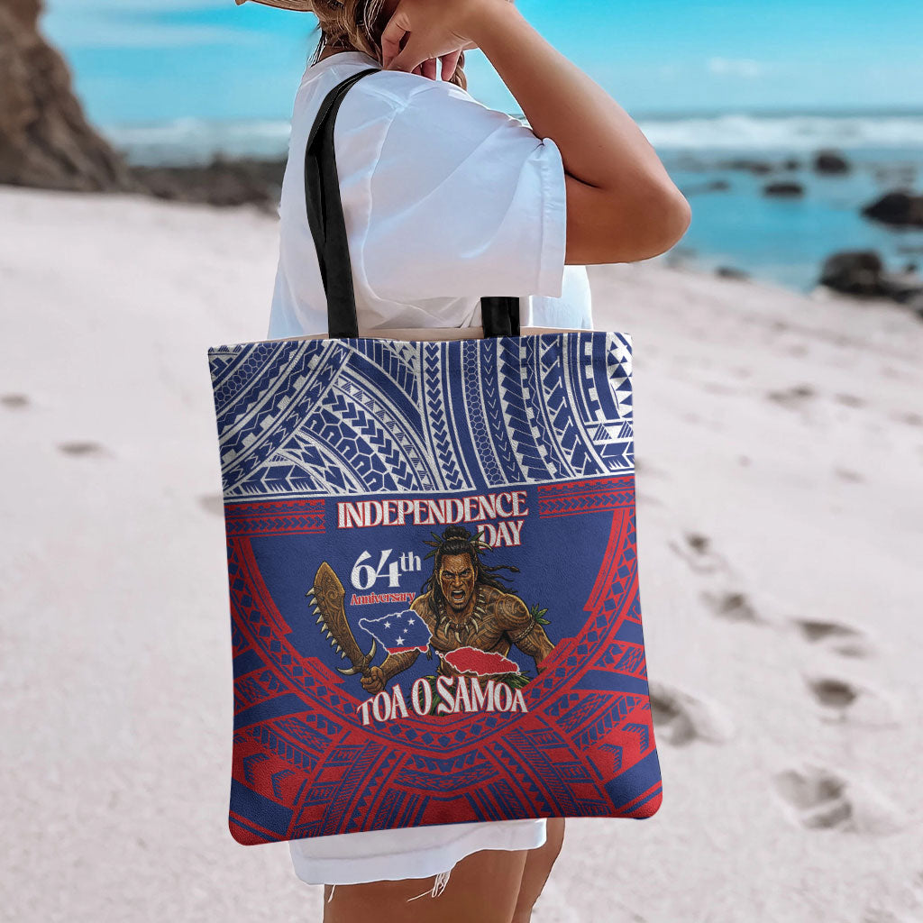 Samoa Independence Day Tote Bag 64th Anniversary Toa O Samoa LT14 - Polynesian Pride