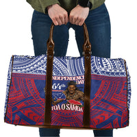 Samoa Independence Day Travel Bag 64th Anniversary Toa O Samoa LT14 Blue - Polynesian Pride