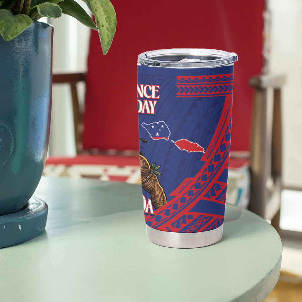 Samoa Independence Day Tumbler Cup 64th Anniversary Toa O Samoa