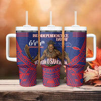 Samoa Independence Day Tumbler With Handle 64th Anniversary Toa O Samoa LT14 - Polynesian Pride